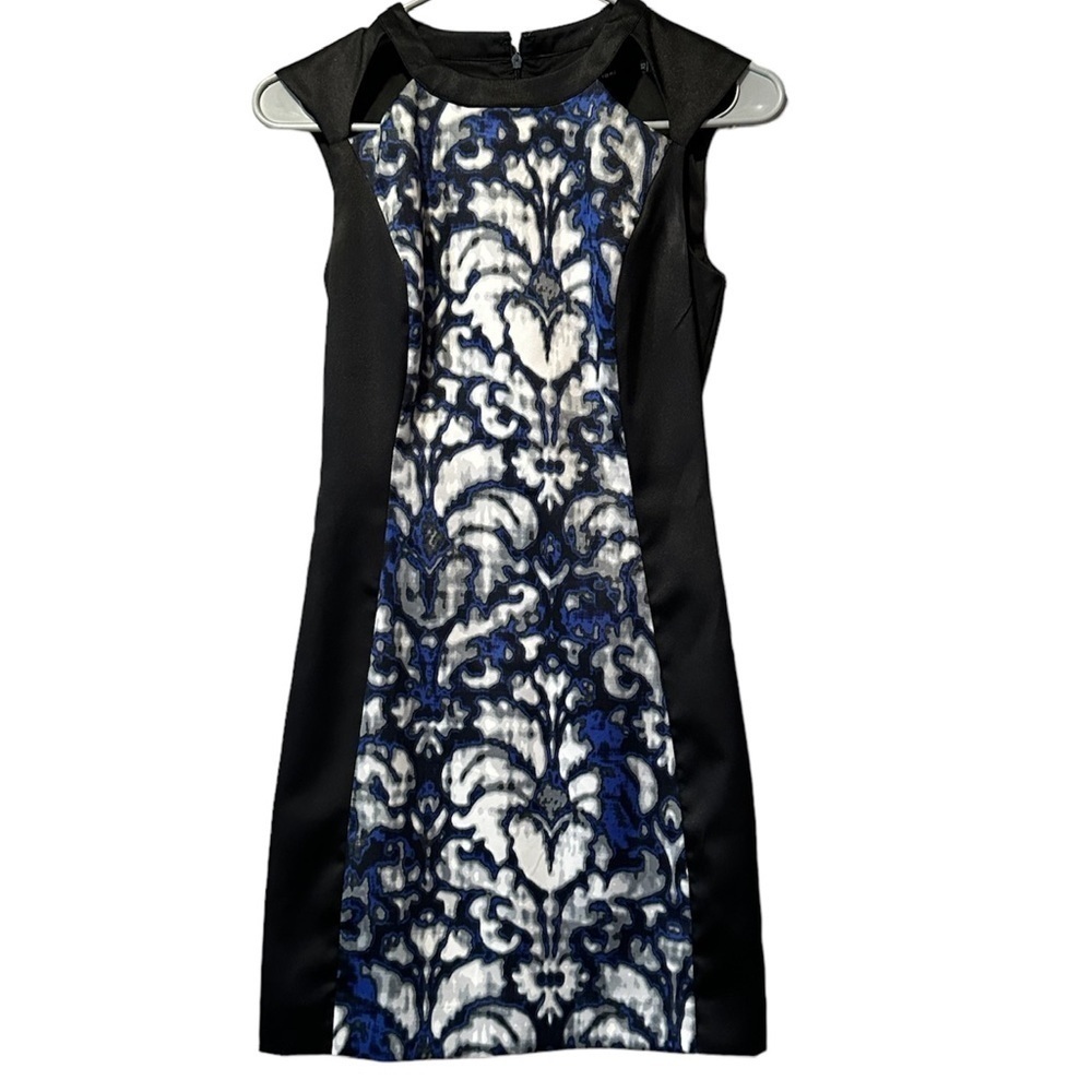 Eric + loni women’s blue black and white dress size XS